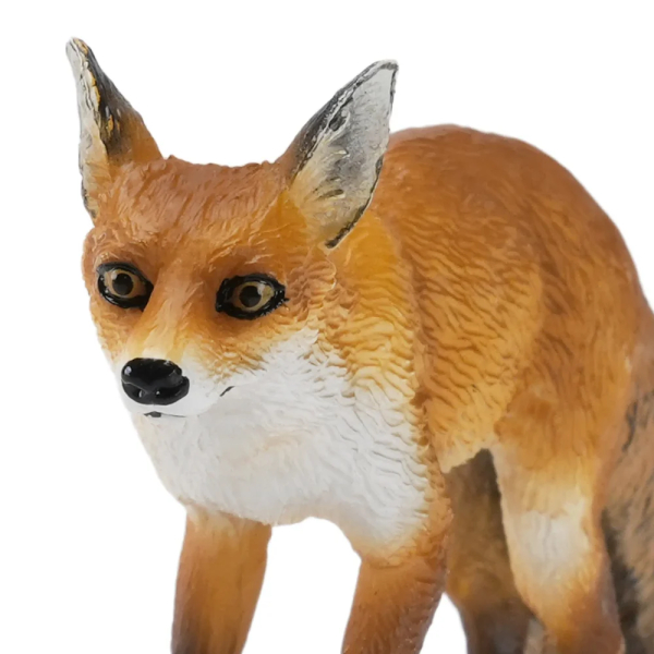 Figurine renard roux en marche ToyMany | Réaliste, 9,1 cm