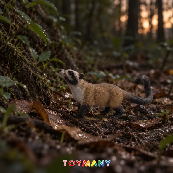 Figurine civette palmiste ToyMany | Animal d'Asie, réaliste