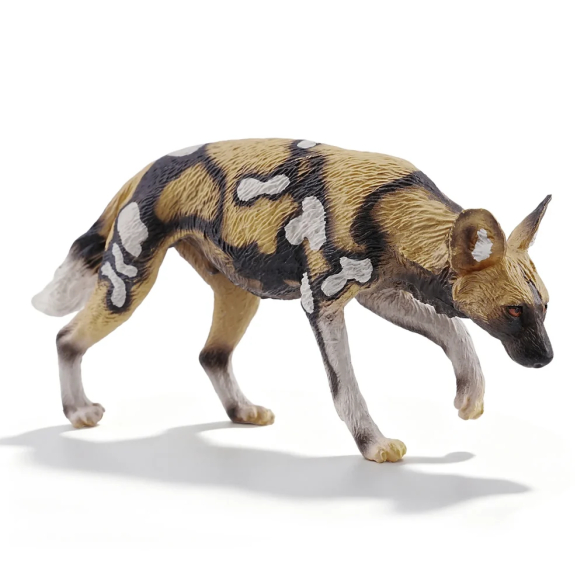 Figurine lycaon ToyMany | Chien sauvage d'Afrique, 8,5 cm