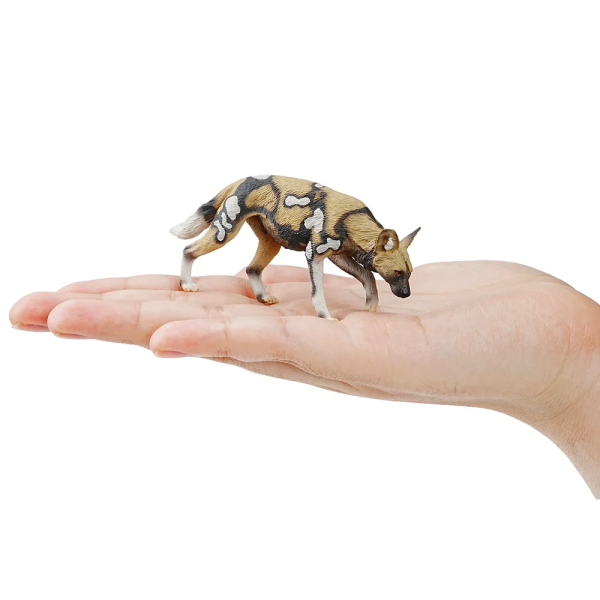 Figurine lycaon ToyMany | Chien sauvage d'Afrique, 8,5 cm