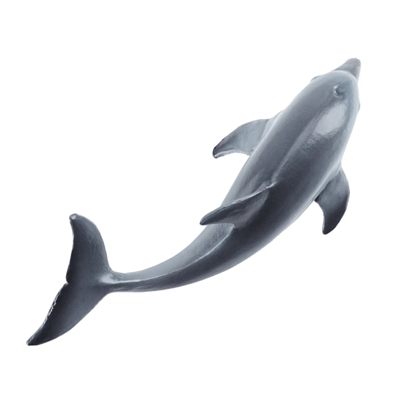 Petite figurine bébé dauphin ToyMany | Réaliste, 9,5 cm