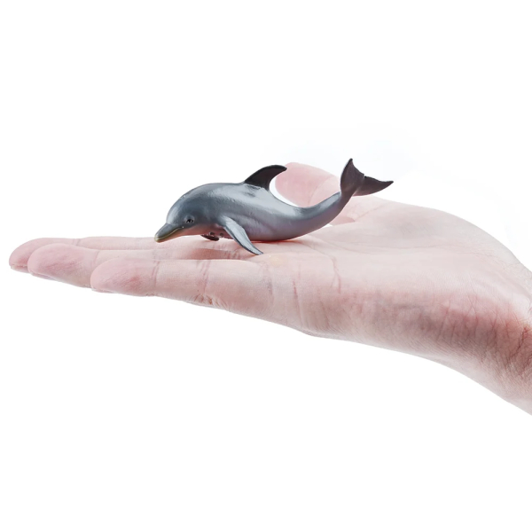 Petite figurine bébé dauphin ToyMany | Réaliste, 9,5 cm