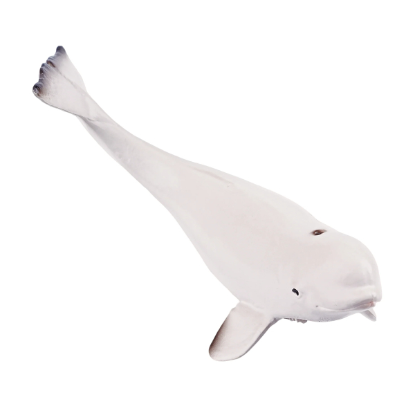 Petite figurine bébé béluga ToyMany | Baleine blanche
