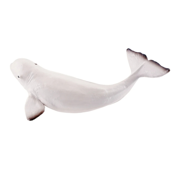 Petite figurine bébé béluga ToyMany | Baleine blanche