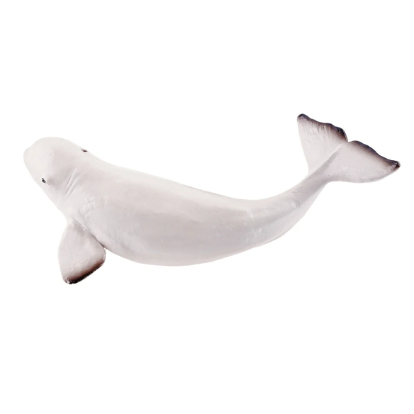 Petite figurine bébé béluga ToyMany | Baleine blanche