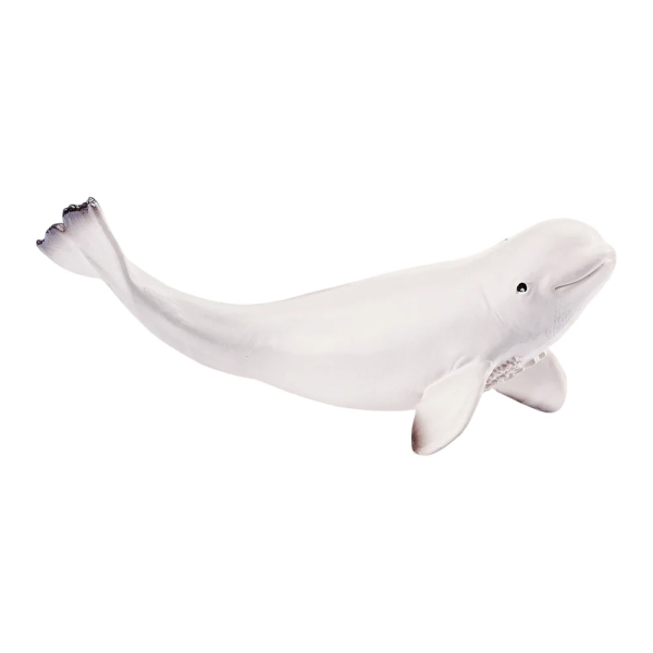 Petite figurine bébé béluga ToyMany | Baleine blanche