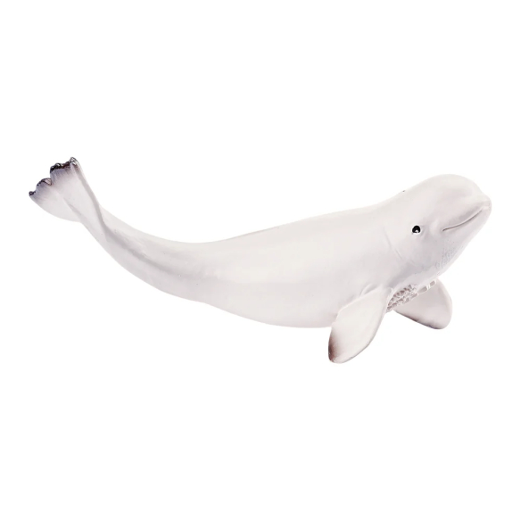 Petite figurine bébé béluga ToyMany | Baleine blanche