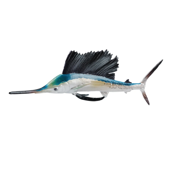 Petite figurine espadon-voilier ToyMany | Voile déployée