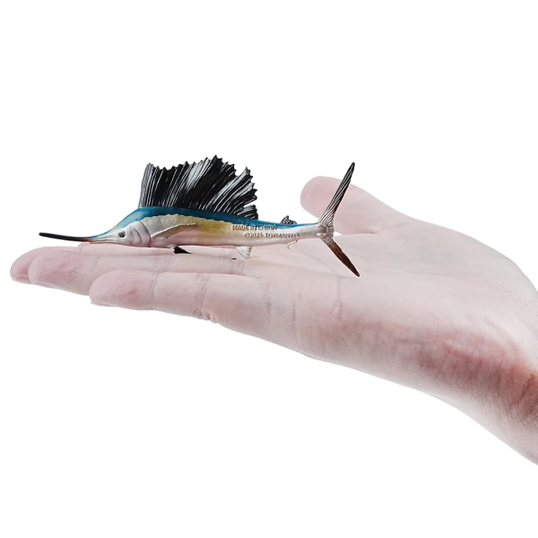 Petite figurine espadon-voilier ToyMany | Voile déployée