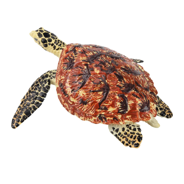Figurine tortue imbriquée ToyMany | Tortue marine, 8,3 cm