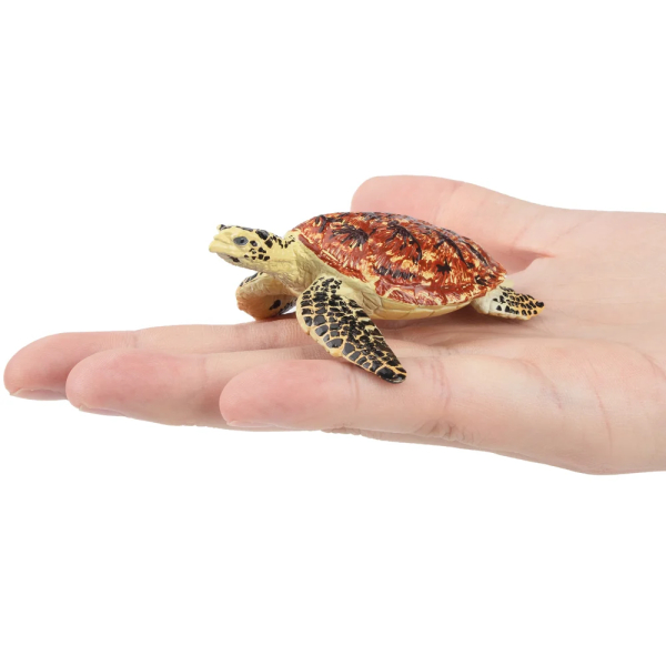 Figurine tortue imbriquée ToyMany | Tortue marine, 8,3 cm