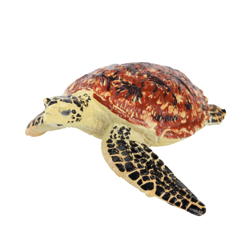 Figurine tortue imbriquée ToyMany | Tortue marine, 8,3 cm