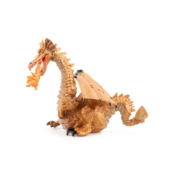 Dragon doré cracheur de feu Papo, gardien du château