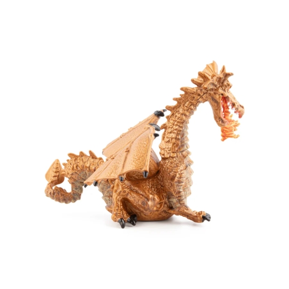 Dragon doré cracheur de feu Papo, gardien du château