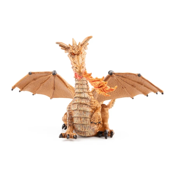 Dragon doré cracheur de feu Papo, gardien du château