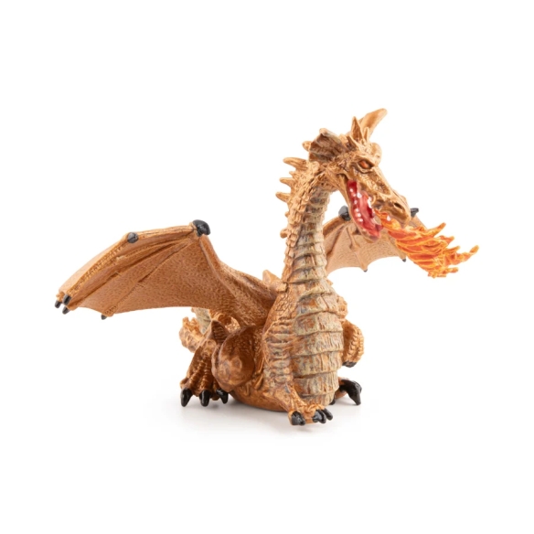 Dragon doré cracheur de feu Papo, gardien du château
