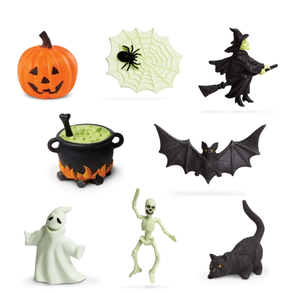 8 figurines Halloween phosphorescentes Safari Ltd 678004