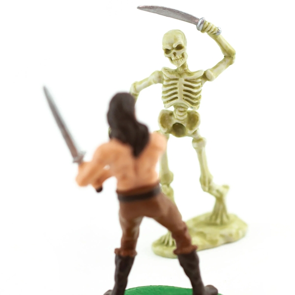 6 figurines fantasy Safari : héros et monstres en tube