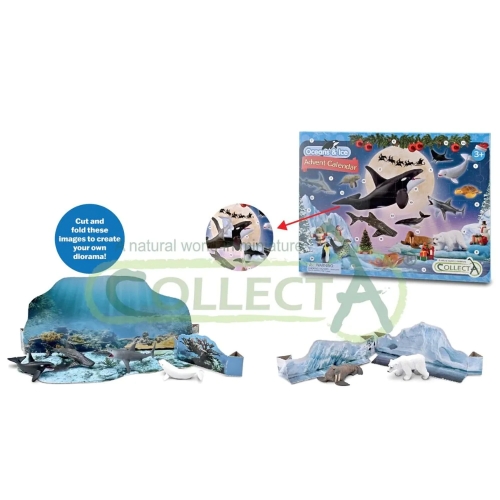 Calendrier de l'Avent animaux marins et polaires CollectA 2