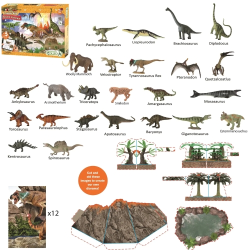 Calendrier de l'Avent dinosaures CollectA : 24 figurines 2