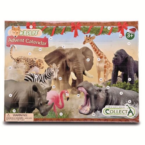 Calendrier de l'Avent animaux sauvages CollectA : 24 cases