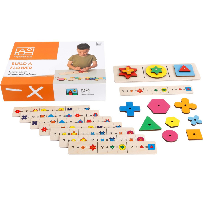 Jeu éducatif : Construire une fleur - Repérage spatiale - Reproduire un modèle - Toys for life