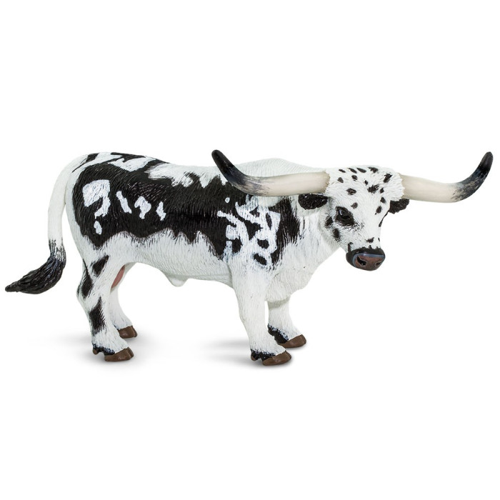Figurine Taureau Texas Longhorn - Safari Ltd® 100261 | Jouet réaliste | Matériel pédagogiqueAnimaux Montessori