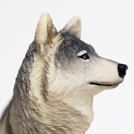 Figurine Loup - Safari Ltd® 112689 | Jouet réaliste | Matériel pédagogiqueAnimaux Montessori