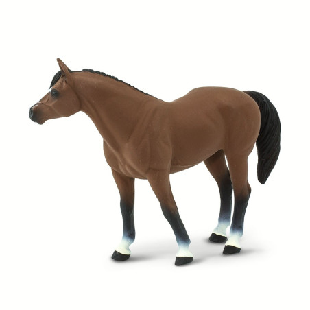 Figurine Cheval Quarter Horse Hongre - Safari Ltd® 153005 | Jouet réaliste | Matériel pédagogiqueAnimaux Montessori