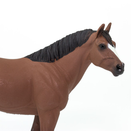 Figurine Cheval Quarter Horse Hongre - Safari Ltd® 153005 | Jouet réaliste | Matériel pédagogiqueAnimaux Montessori