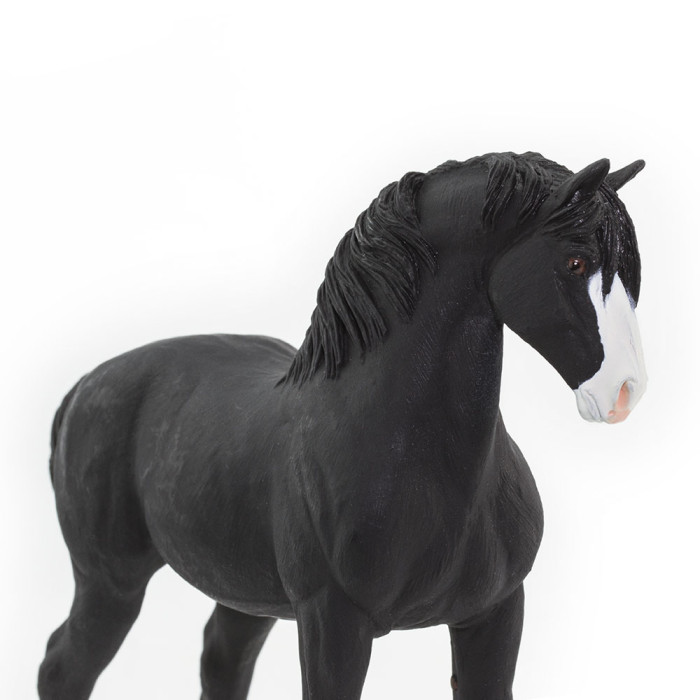 Figurine Étalon Shire Safari Ltd 159505 | Cheval Noir Réaliste