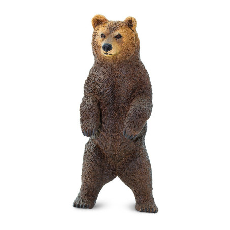 Figurine Grizzli - Safari Ltd® 181729 | Jouet réaliste | Matériel pédagogiqueAnimaux Montessori
