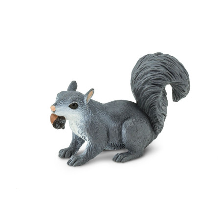 Figurine Écureuil gris - Safari Ltd® 296129 | Jouet réaliste | Matériel pédagogiqueAnimaux Montessori