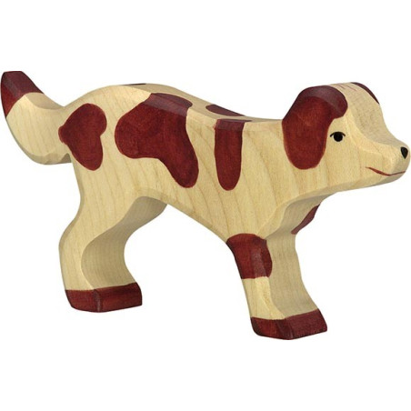 Figurine chien Holztiger - Animaux de la Ferme | Jouet en bois - Jeu libre Montessori Reggio Waldorf