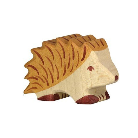 Figurine hérisson en bois - Animaux des bois Holztiger | Jouet et jeu libre Montessori Reggio - LesMinis