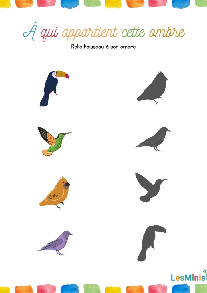 Développement de la discrimination visuelle pour les enfants (+fiches ...