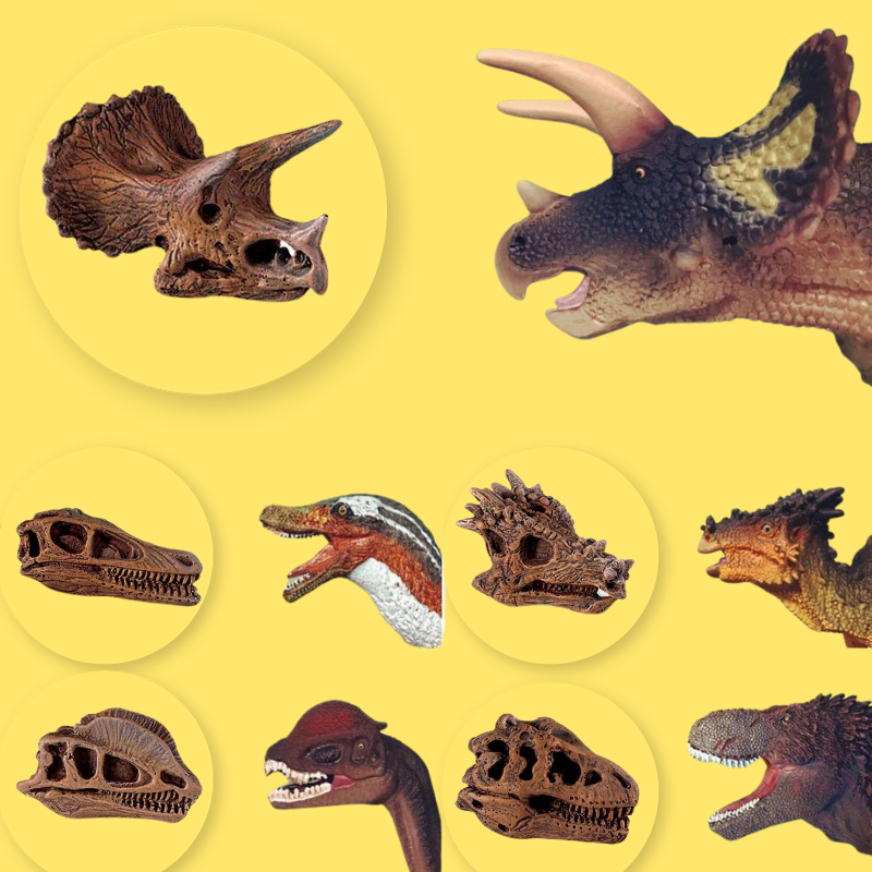 Dinosaures Safari Ltd, CollectA, jouet figurines, cartes offertes