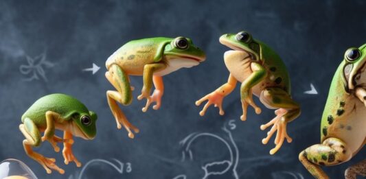 Figurines cycles de vie de la grenouille Safari Lts