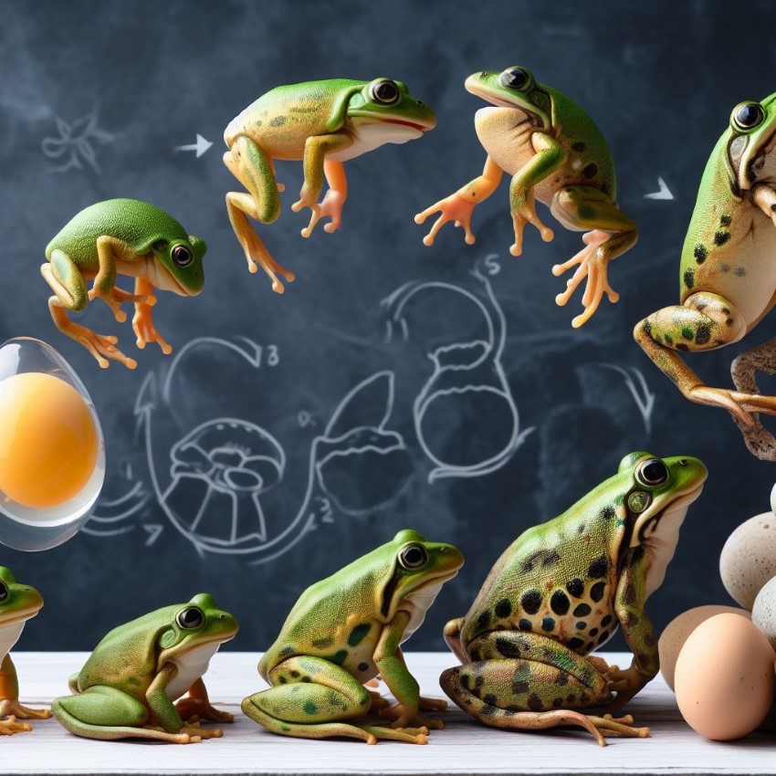 Figurines cycles de vie de la grenouille Safari Lts