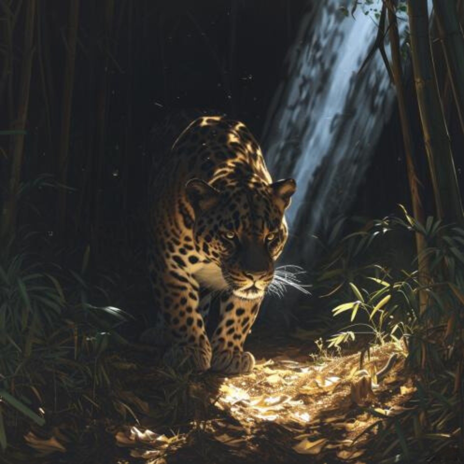 Léopard dans son habitat naturel