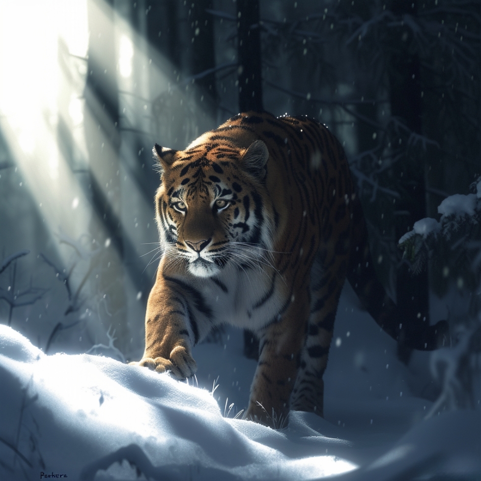 Tigre royal aux rayures iconiques