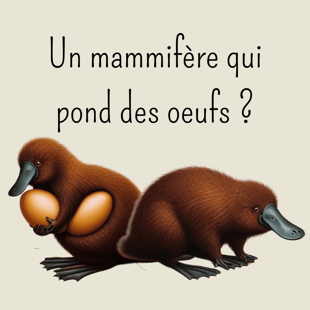 Un mammifère qui pond des œufs oui c'est possible avec l'ornithorynque