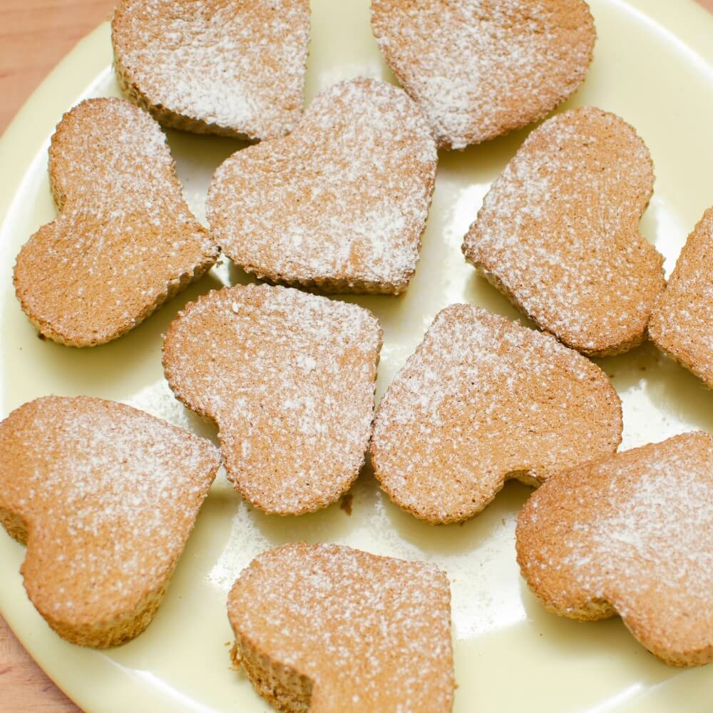 Mini gâteaux au yaourt en forme de cœur