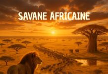 Savane africaine - Grande Migration des gnous et zèbres avec faune emblématique et paysage typique