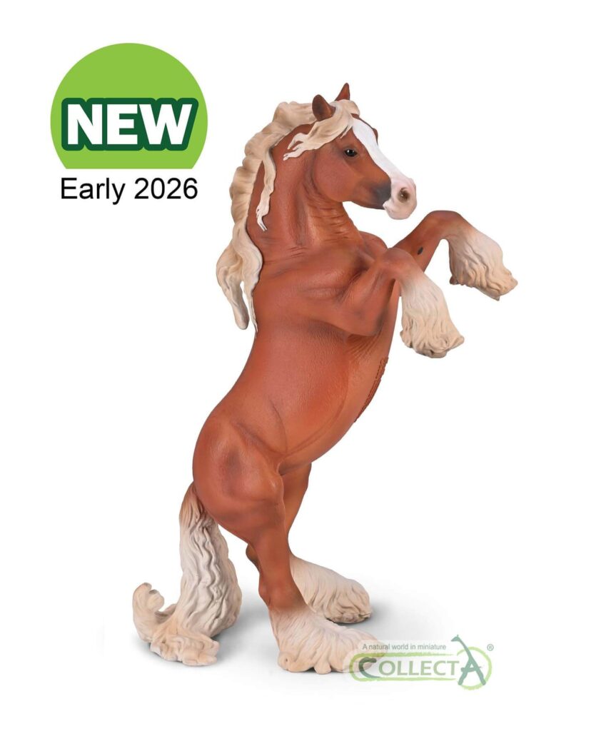 Cheval Gitano jument alezan Collecta 2026 - Figurine cheval cabré Deluxe 1:12 race britannique crins longs museum-quality