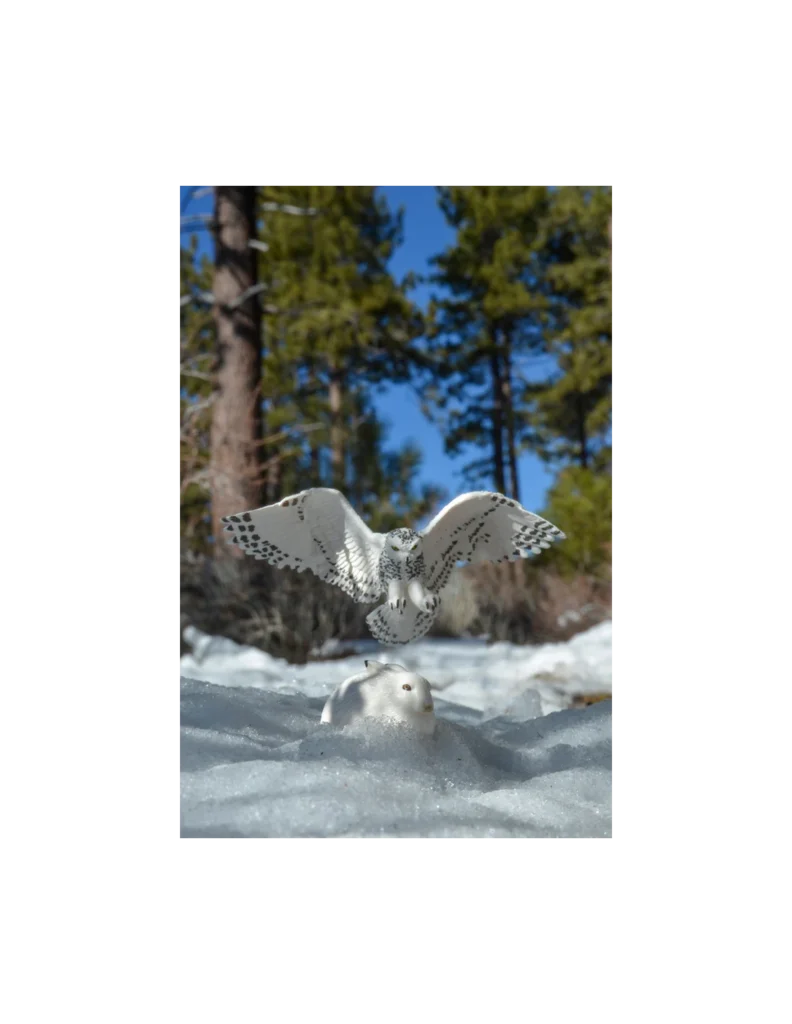 Figurine harfang des neiges chouette hibou polaire arctique
