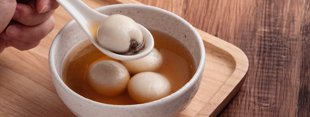 Bol de tangyuan pour célébrer le solstice