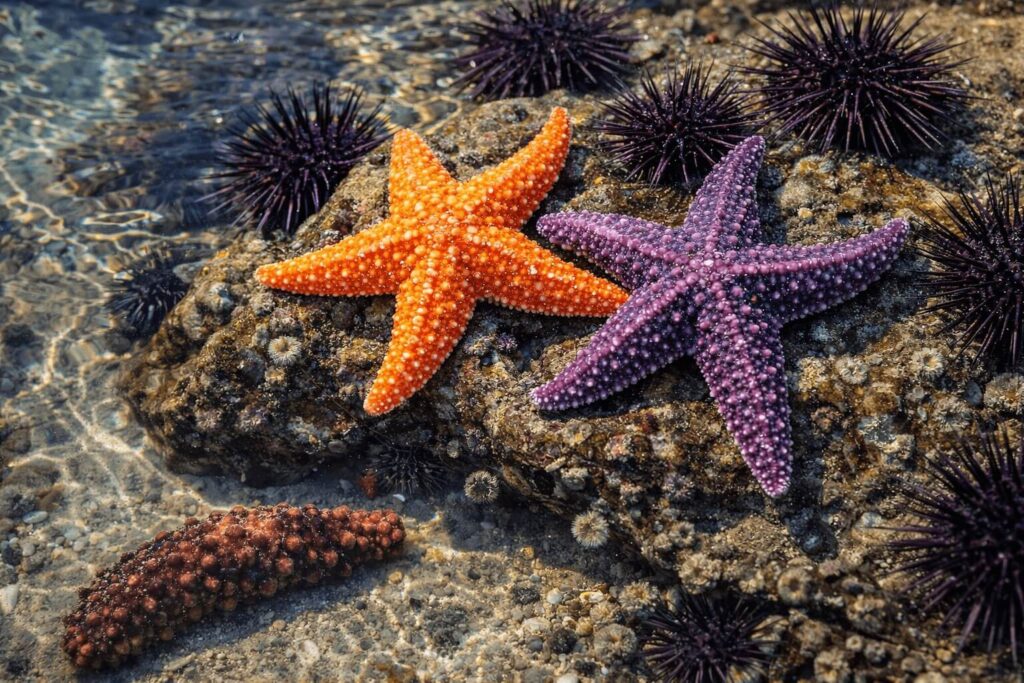 Méduse bioluminescente flottant dans l'océan profond avec des tentacules lumineux