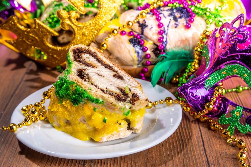 King cake nouvelle orlean mardi gras
