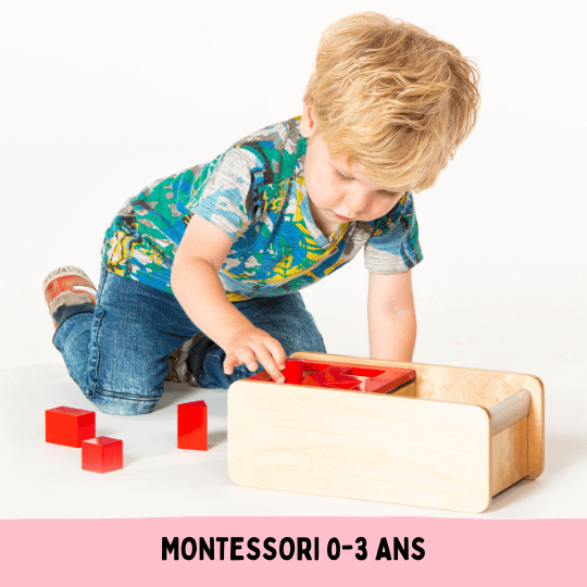 Ambiance Montessori, matériel 0-3 ans